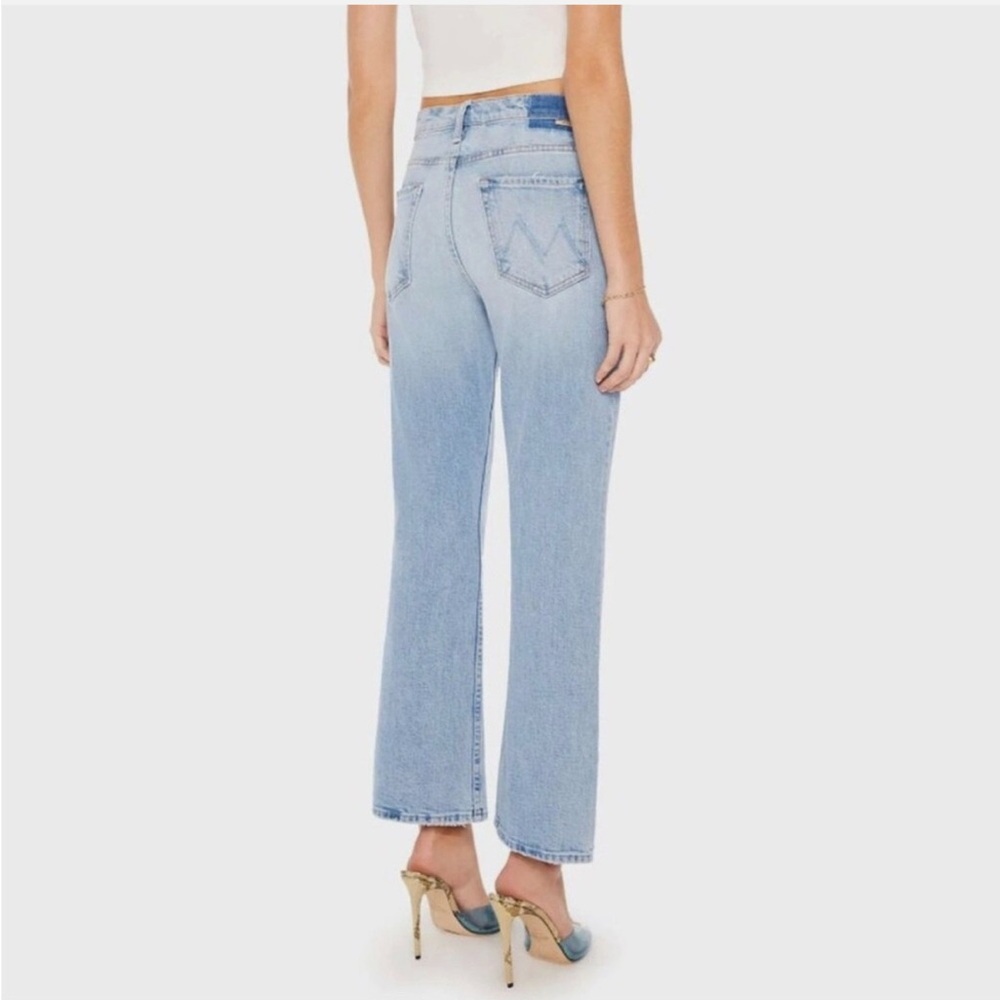 MOTHER The Scooter Ankle - Light Blue Straight Leg Jeans Sz 27 ✨NWT✨ $287 retail